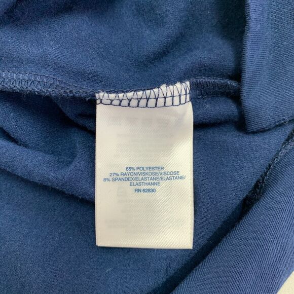 Lands End Basic Shirt Womens S Small Navy Blue Solid Short Sleeve Stretch Tee - Picture 8 of 11